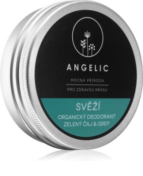 Angelic Organic deodorant "Fresh" Green tea & Grapefruit scent dámský organický krémový deodorant