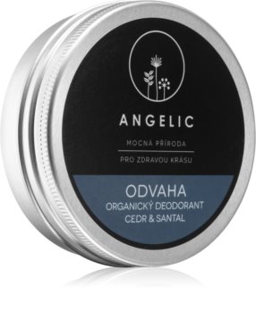 Angelic Organic deodorant "Courage" Cedar & Santal scent organikus krémes dezodor