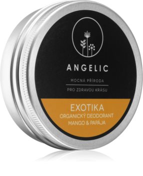 Angelic Organic deodorant "Exotica" Mango & Papája scent déodorant crème bio pour femme de qualité BIO