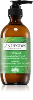 Antipodes Hallelujah Lime & Patchouli gel limpiador desmaquillante para el rostro