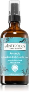 Antipodes Ananda Antioxidant-Rich Gentle Toner Antioksidantti Kasvovesi Suihkeessa