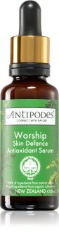 Antipodes Worship sérum facial para favorecer la protección de las células del estrés oxidativo