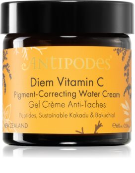 Antipodes Diem Vitamin C Pigment-Correcting Water Cream crema hidratante iluminadora para manchas de pigmentación
