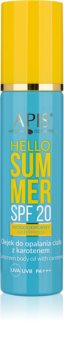 Apis Natural Cosmetics Hello Summer apsaugos nuo saulės aliejus veidui ir kūnui SPF 20+