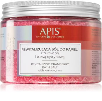 Apis Natural Cosmetics Cranberry Vitality entspannendes Badesalz mit Mineralien aus dem Toten Meer
