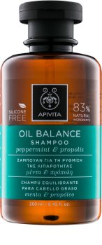 Apivita Holistic Hair Care Pepermint & Propolis champú para cabello graso