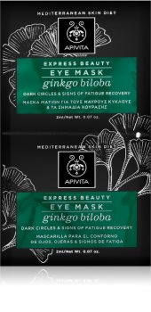 Apivita Express Beauty Ginkgo Biloba Ögonmask mot svullnader och mörka ringar