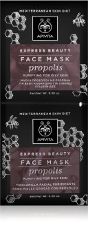 Apivita Express Beauty Propolis дълбоко почистваща маска за мазна кожа