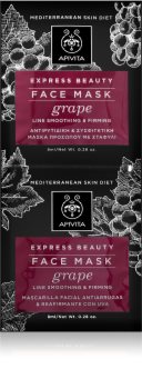 Apivita Express Beauty Grape obnovitvena in gladilna maska za obraz
