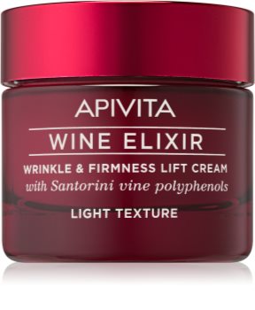 Apivita Wine Elixir Santorini Vine Lätt kräm mot rynkor med åtstramande effekt