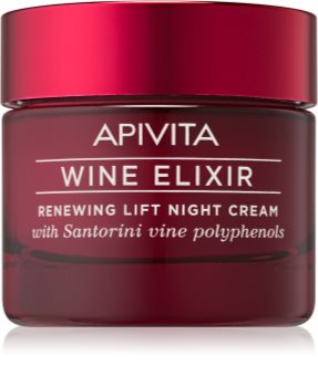 Apivita Wine Elixir Santorini Vine Nattkräm mot åldrande med lyftande effekt