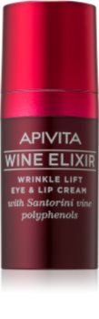 Apivita Wine Elixir Santorini Vine крем против бръчки за зоната около очите и устните