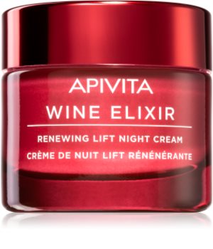 Apivita Wine Elixir Santorini Vine Föryngrande upplyftande kräm för natten