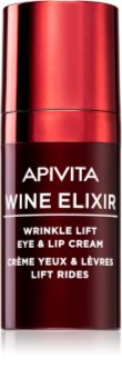 Apivita Wine Elixir Santorini Vine Creme mod rynker i øje- og læbeområdet med løftende effekt