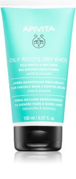 Apivita Holistic Hair Care Nettle & Propolis kondicionér pro mastnou vlasovou pokožku a suché konečky