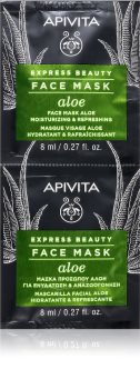Apivita Express Beauty Aloe хидратираща маска за лице с алое вера