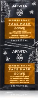 Apivita Express Beauty Honey увлажняющая и питательная маска для лица