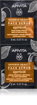 Apivita Express Beauty Apricot nježni piling za čišćenje za lice