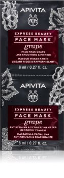 Apivita Express Beauty Grape maska protiv bora za učvršćivanje lica