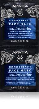 Apivita Express Beauty Sea Lavender Gesichtsmaske mit feuchtigkeitsspendender Wirkung