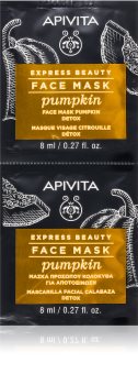 Apivita Express Beauty Pumpkin αποτοξινωτική μάσκα προσώπου