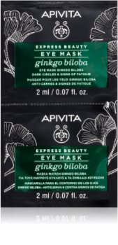 Apivita Express Beauty Ginkgo Biloba Ögonmask för att behandla svullnad och mörka ringar