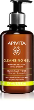 Apivita Cleansing Propolis & Lime Rensegel til fedtet og kombineret hud