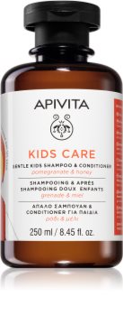 Apivita Kids Pomegranate & Honey šampūnas ir kondicionierius „du viename“ vaikams
