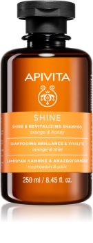 Apivita Holistic Hair Care Orange & Honey gaivinamasis šampūnas plaukams stiprinti ir blizgesiui suteikti