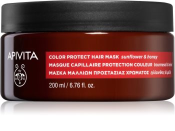 Apivita Holistic Hair Care Sunflower & Honey maska na vlasy pro ochranu barvy