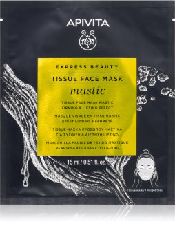 Apivita Express Beauty Mastic ανυψωτική υφασμάτινη μάσκα