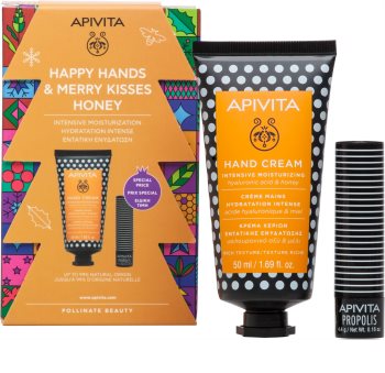 Apivita Hand Care Hyaluronic Acid & Honey подарочный набор II. (для интенсивного увлажнения)