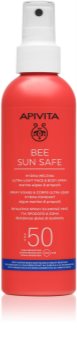 Apivita Bee Sun Safe zaščitni losjon za sončenje v pršilu SPF 50