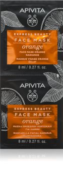Apivita Express Beauty Orange maseczka rozjaśniająca do twarzy