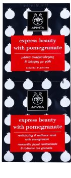 Apivita Express Beauty Pomegranate revitalizačná a rozjasňujúca pleťová maska