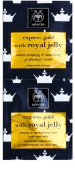 Apivita Express Gold Royal Jelly učvrstitvena in regeneracijska maska za obraz