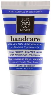 Apivita Hand Care Hypericum & Beeswax крем за сухи и напукани ръце
