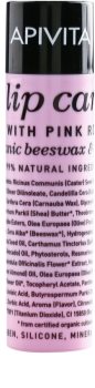 Apivita Lip Care Pink Rose balsamo idratante effetto rigenerante