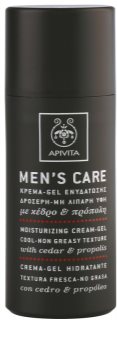 Apivita Men's Care Cedar & Propolis gelasta krema z vlažilnim učinkom