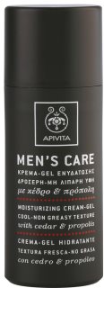 Apivita Men's Care Cedar & Propolis крем-гел с хидратиращ ефект