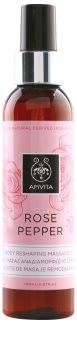 Apivita Rose Pepper zpevňující masážní olej proti celulitidě
