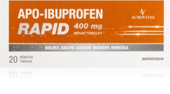 Apo-Ibuprofen Apo-Ibuprofen Rapid 400 mg měkké tobolky
