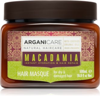 Arganicare Macadamia masca de par hranitoare pentru păr uscat și deteriorat