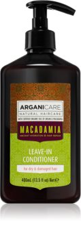 Arganicare Macadamia balsamo senza risciacquo per capelli rovinati e secchi
