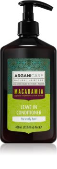 Arganicare Macadamia balsam fără clătire, cu efect de netezire pentru păr creț