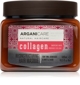 Arganicare Collagen regeneruojamoji plaukų kaukė