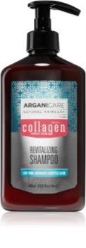 Arganicare Collagen gaivinamasis žvilgesio suteikiantis šampūnas gyvybingumą praradusiems plaukams