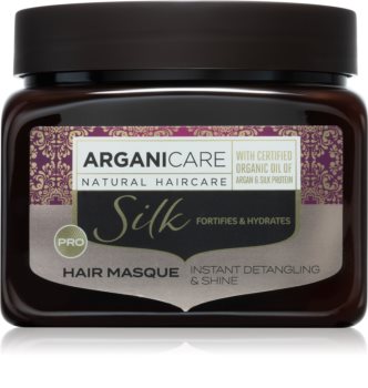 Arganicare Silk Protein Fortifying Mask feuchtigkeitsspendende Maske für die Haare