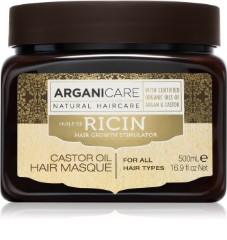 Arganicare Ricin Hair Growth Stimulator masque fortifiant pour les cheveux affaiblis ayant tendance à tomber pour tous types de cheveux
