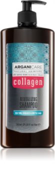 Arganicare Collagen revitaliserende shampoo om futloos haar te doen stralen